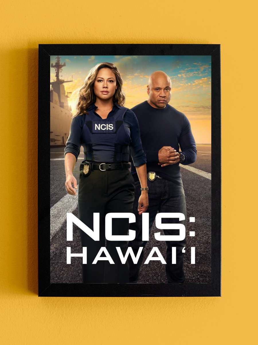 NCIS: Hawai'i Dizi Tablo Siyah Çerçeveli Dizi Poster Duvar Tablo