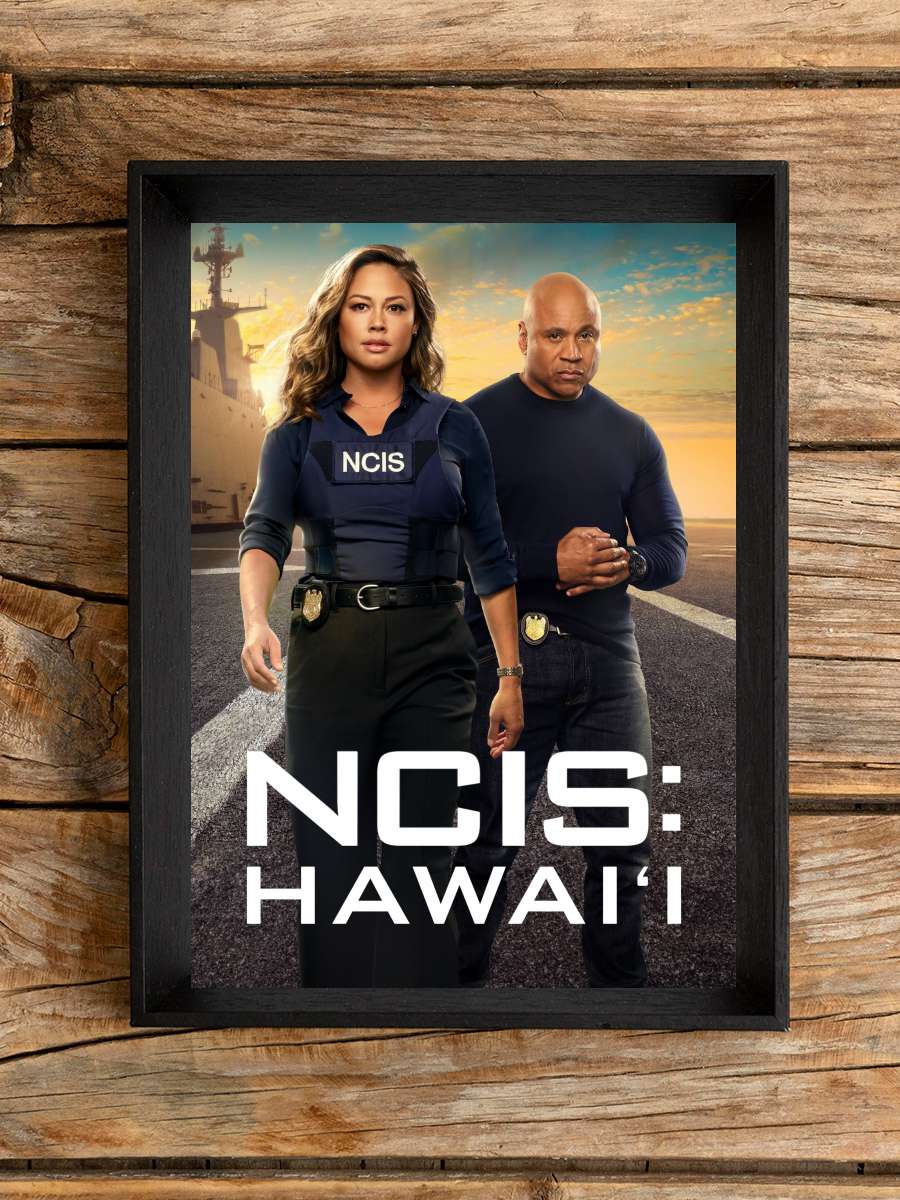 NCIS: Hawai'i Dizi Tablo Siyah Çerçeveli Dizi Poster Duvar Tablo