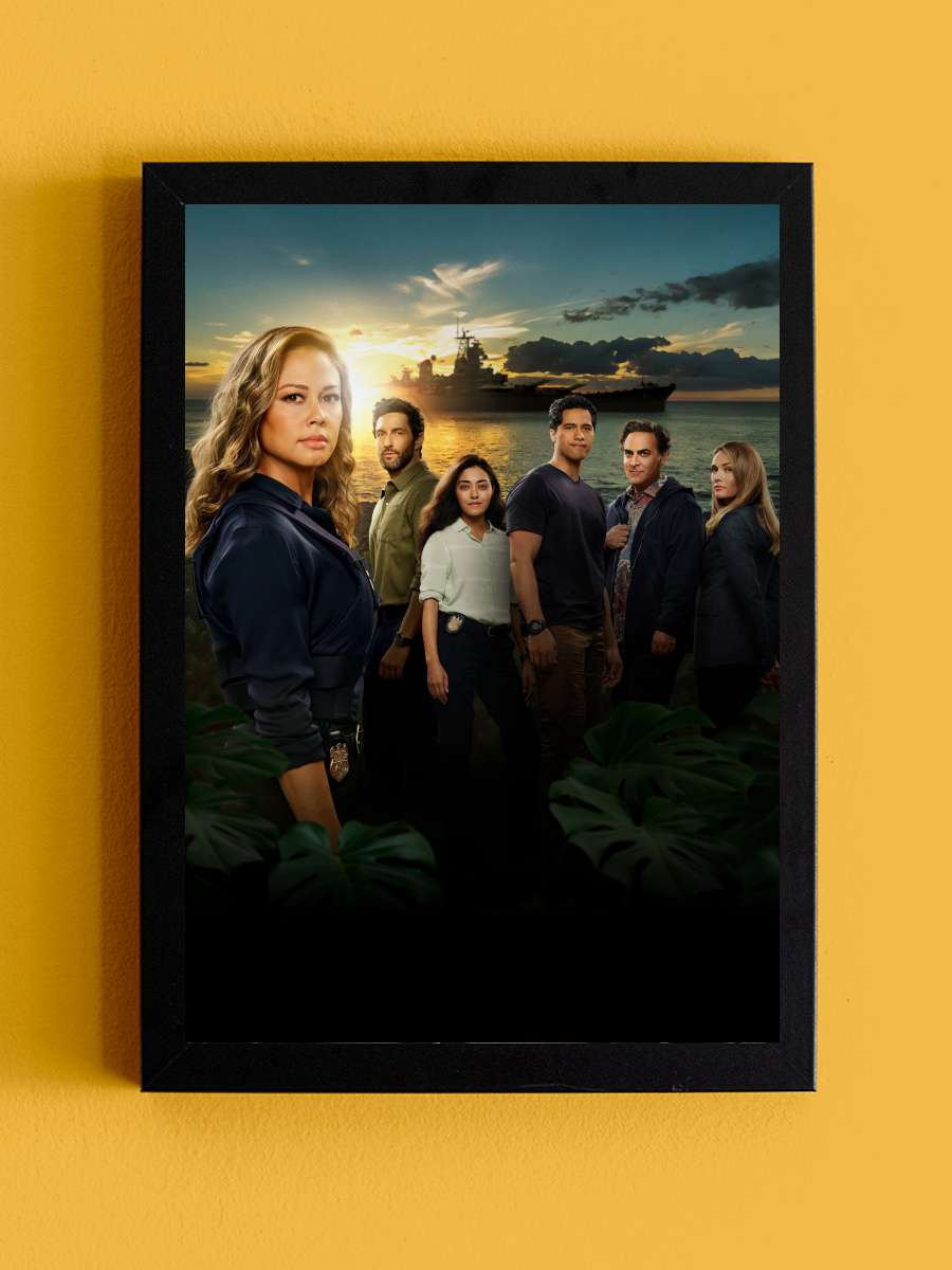 NCIS: Hawai'i Dizi Tablo Siyah Çerçeveli Dizi Poster Duvar Tablo