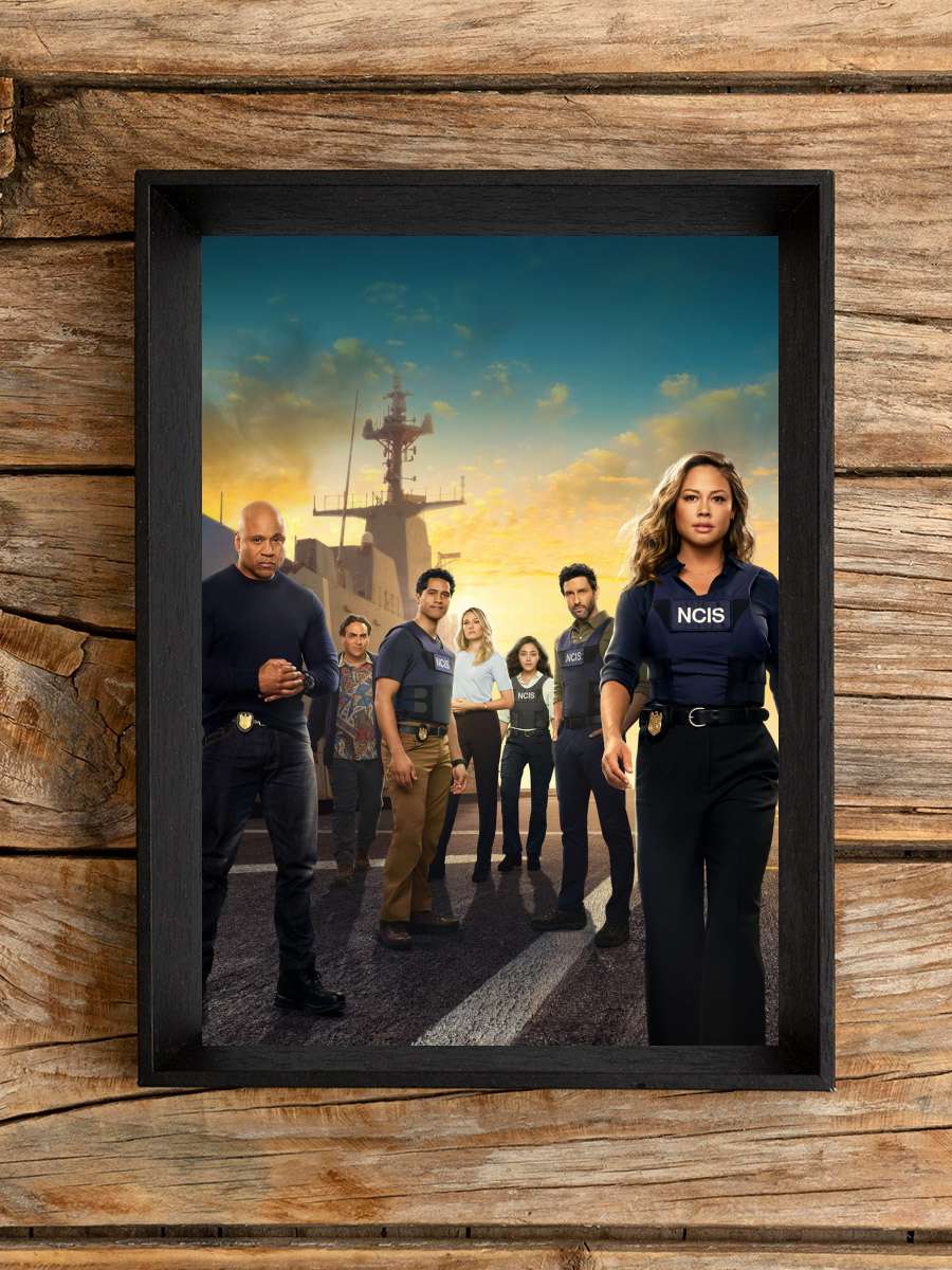 NCIS: Hawai'i Dizi Tablo Siyah Çerçeveli Dizi Poster Duvar Tablo