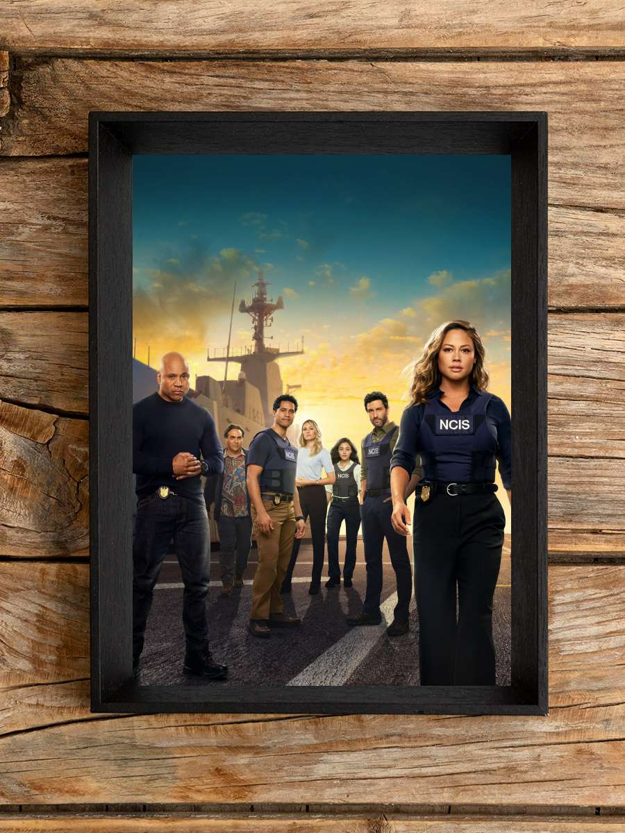 NCIS: Hawai'i Dizi Tablo Siyah Çerçeveli Dizi Poster Duvar Tablo