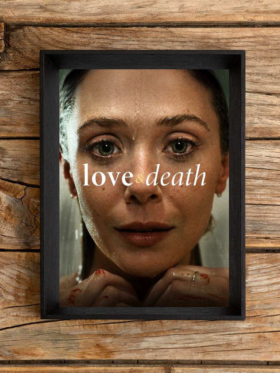 Love & Death Dizi Tablo Siyah Çerçeveli Dizi Poster Duvar Tablo