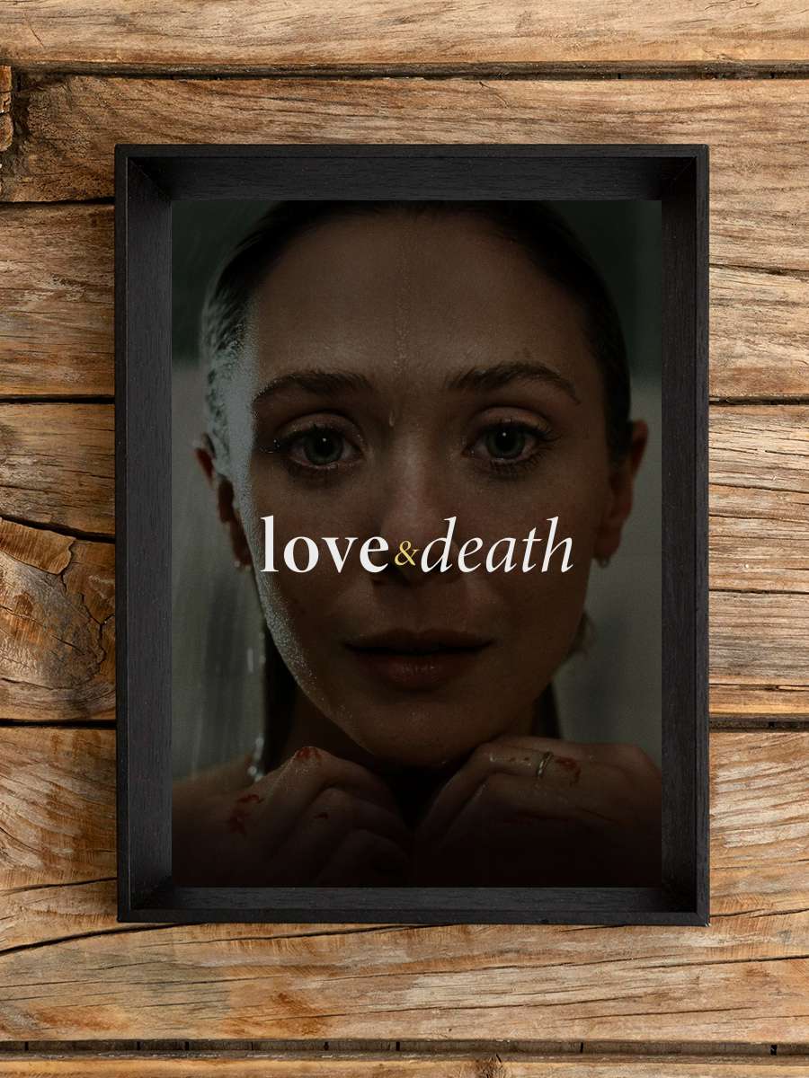 Love & Death Dizi Tablo Siyah Çerçeveli Dizi Poster Duvar Tablo