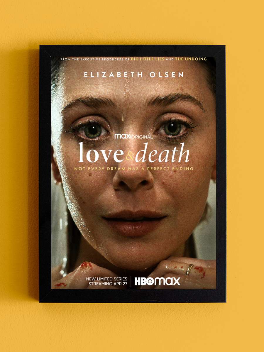 Love & Death Dizi Tablo Siyah Çerçeveli Dizi Poster Duvar Tablo