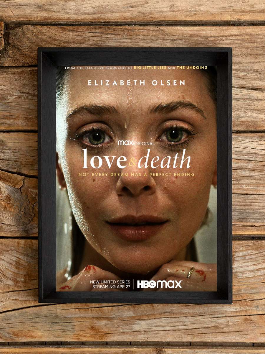 Love & Death Dizi Tablo Siyah Çerçeveli Dizi Poster Duvar Tablo