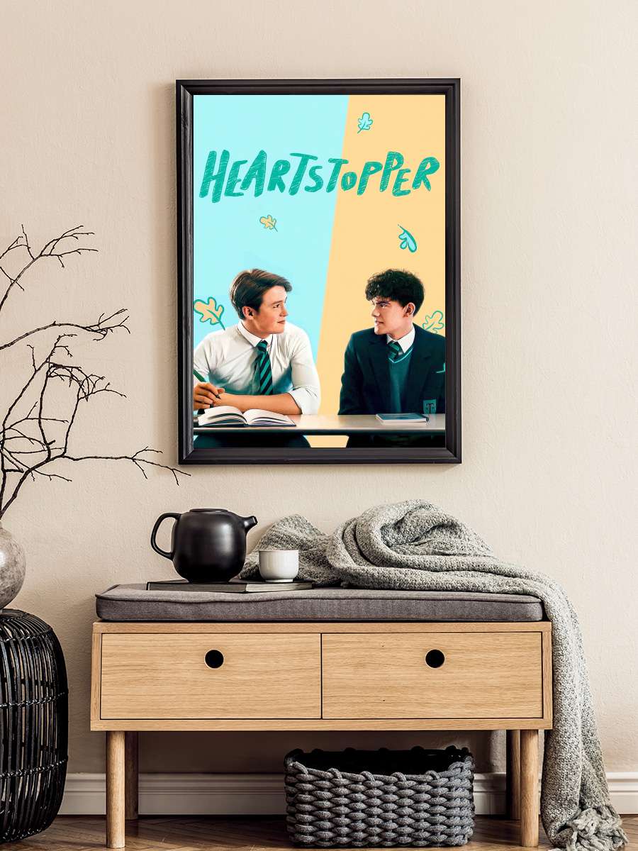 Heartstopper Dizi Tablo Siyah Çerçeveli Dizi Poster Duvar Tablo