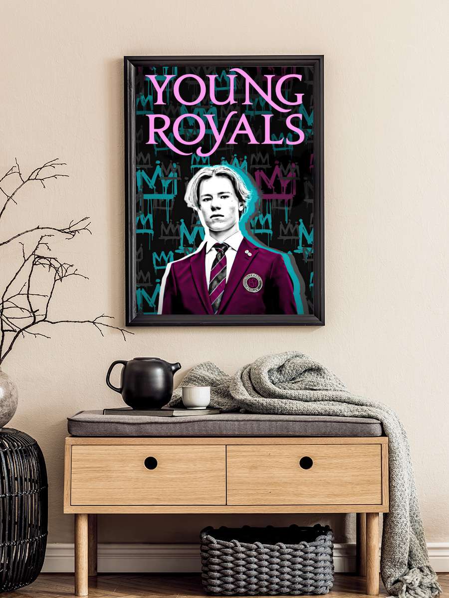 Young Royals Dizi Tablo Siyah Çerçeveli Dizi Poster Duvar Tablo