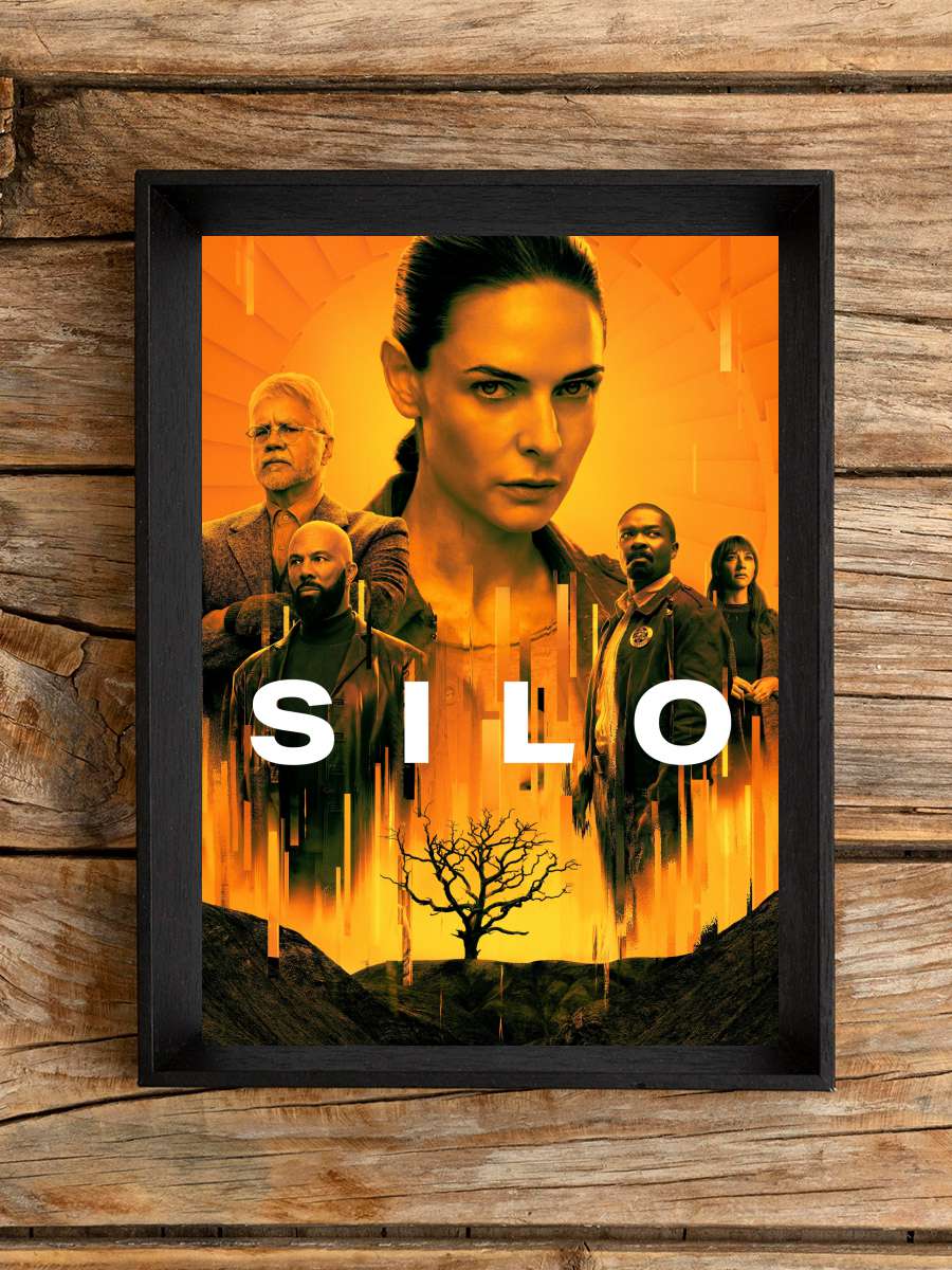 Silo Dizi Tablo Siyah Çerçeveli Dizi Poster Duvar Tablo