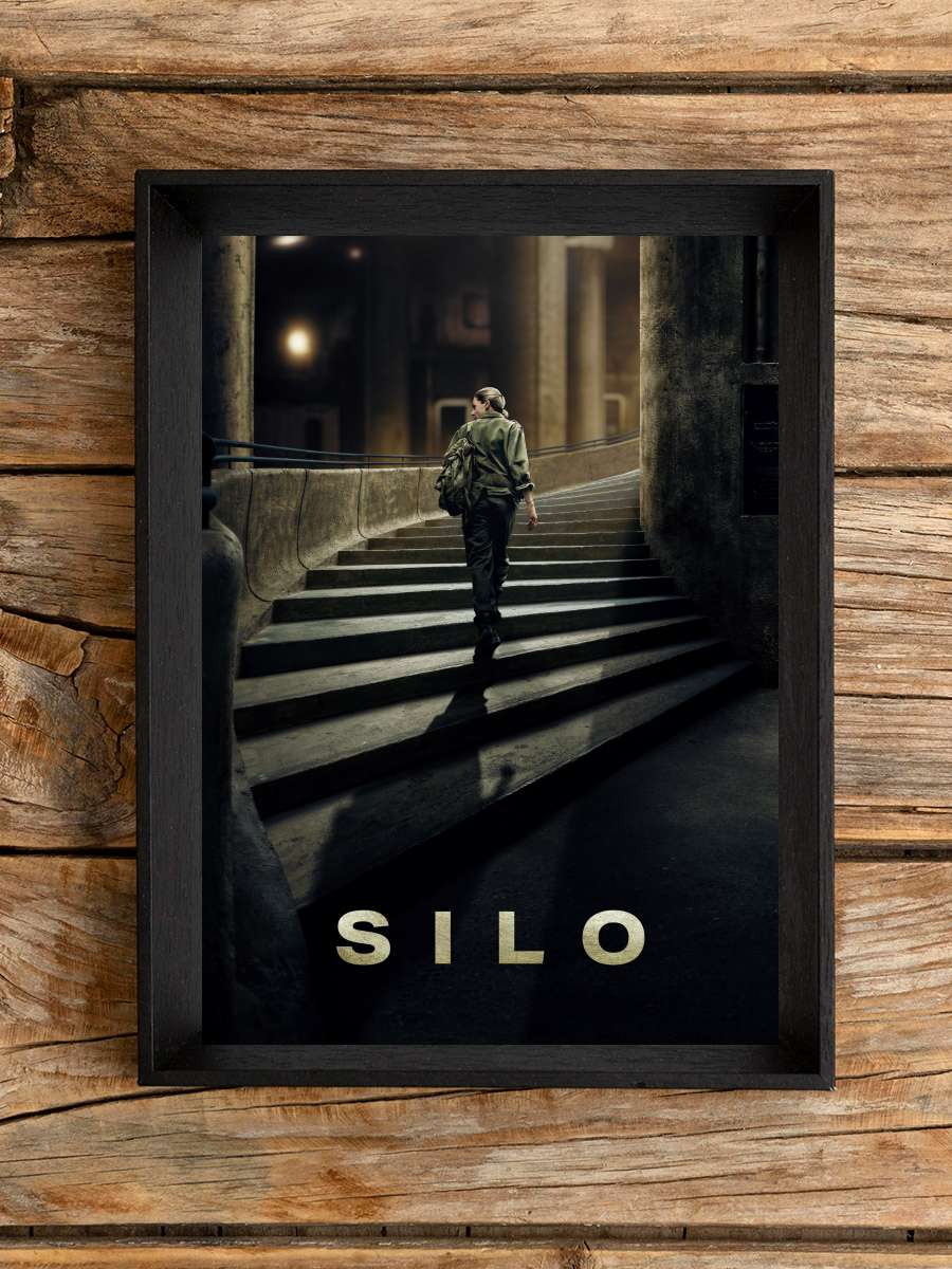 Silo Dizi Tablo Siyah Çerçeveli Dizi Poster Duvar Tablo