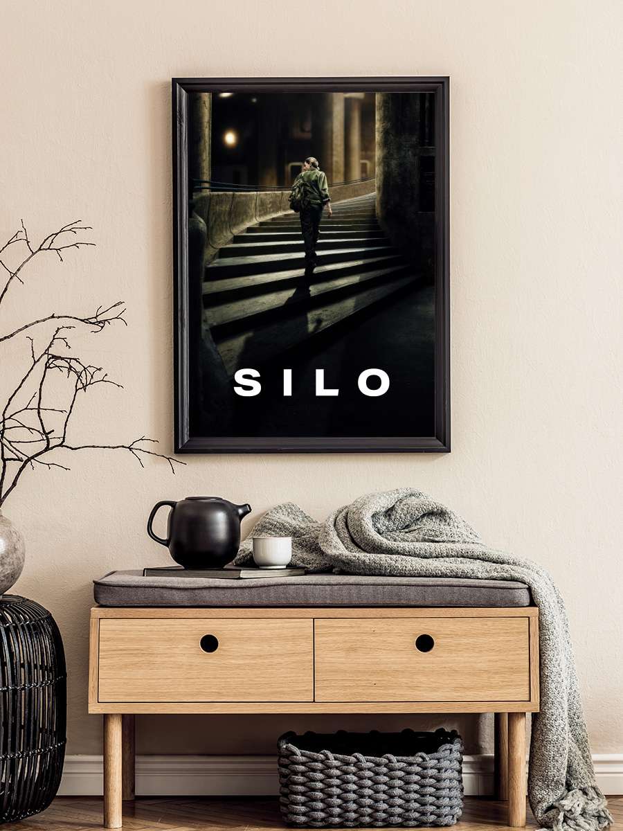 Silo Dizi Tablo Siyah Çerçeveli Dizi Poster Duvar Tablo