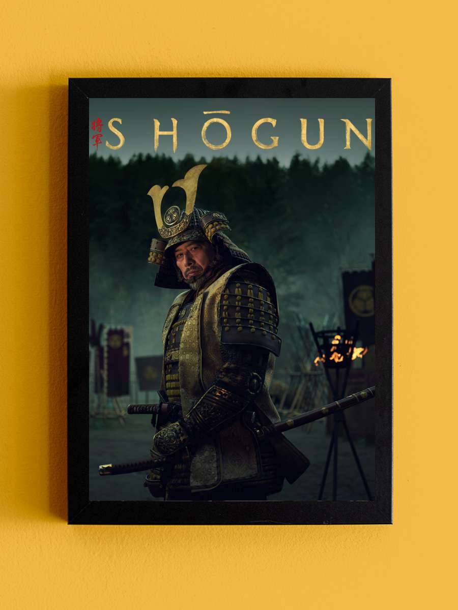 Shōgun Dizi Tablo Siyah Çerçeveli Dizi Poster Duvar Tablo