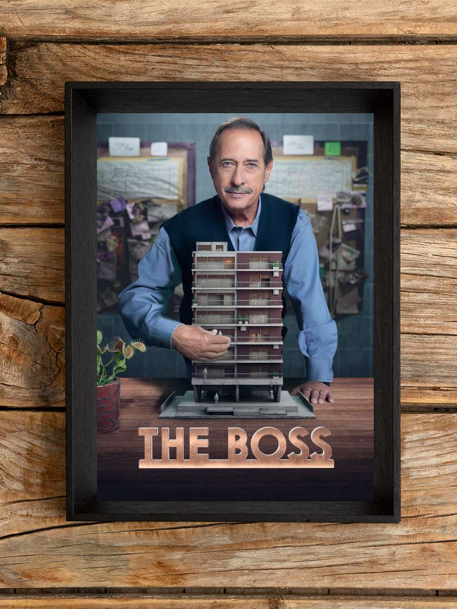 The Boss - El encargado Dizi Tablo Siyah Çerçeveli Dizi Poster Duvar Tablo