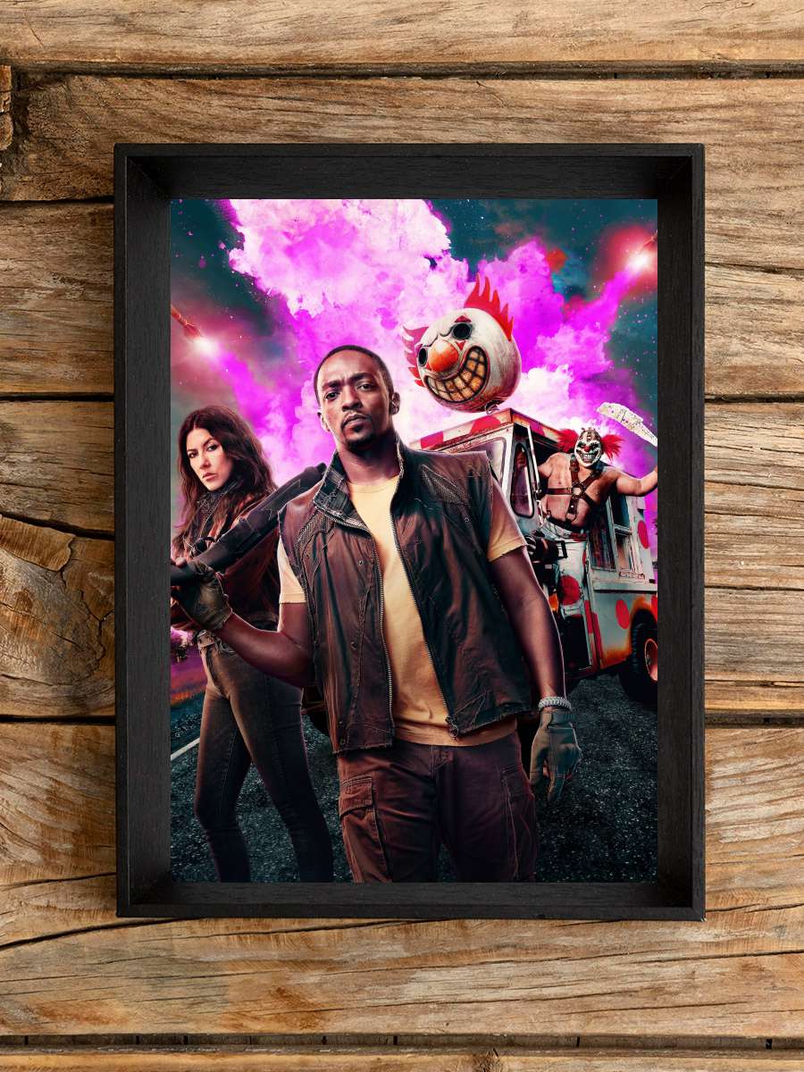 Twisted Metal Dizi Tablo Siyah Çerçeveli Dizi Poster Duvar Tablo