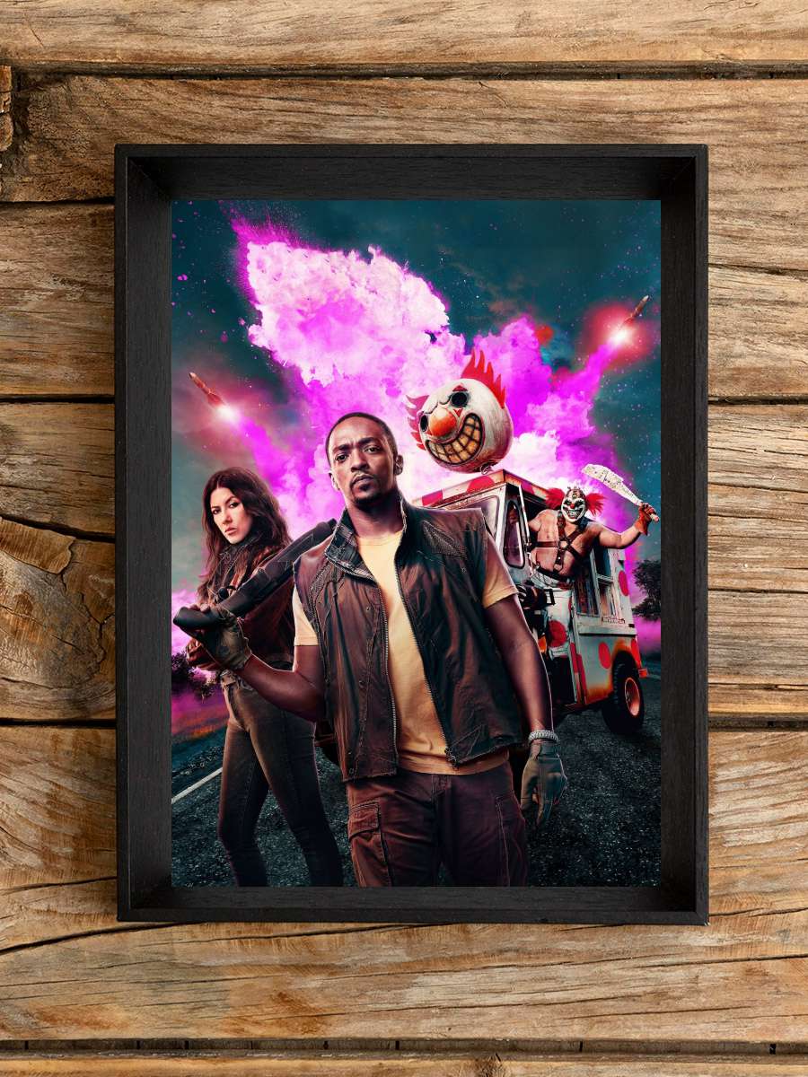 Twisted Metal Dizi Tablo Siyah Çerçeveli Dizi Poster Duvar Tablo