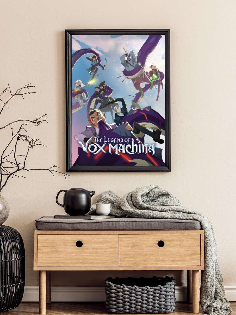 Vox Machina Efsanesi - The Legend of Vox Machina Dizi Tablo Siyah Çerçeveli Dizi Poster Duvar Tablo