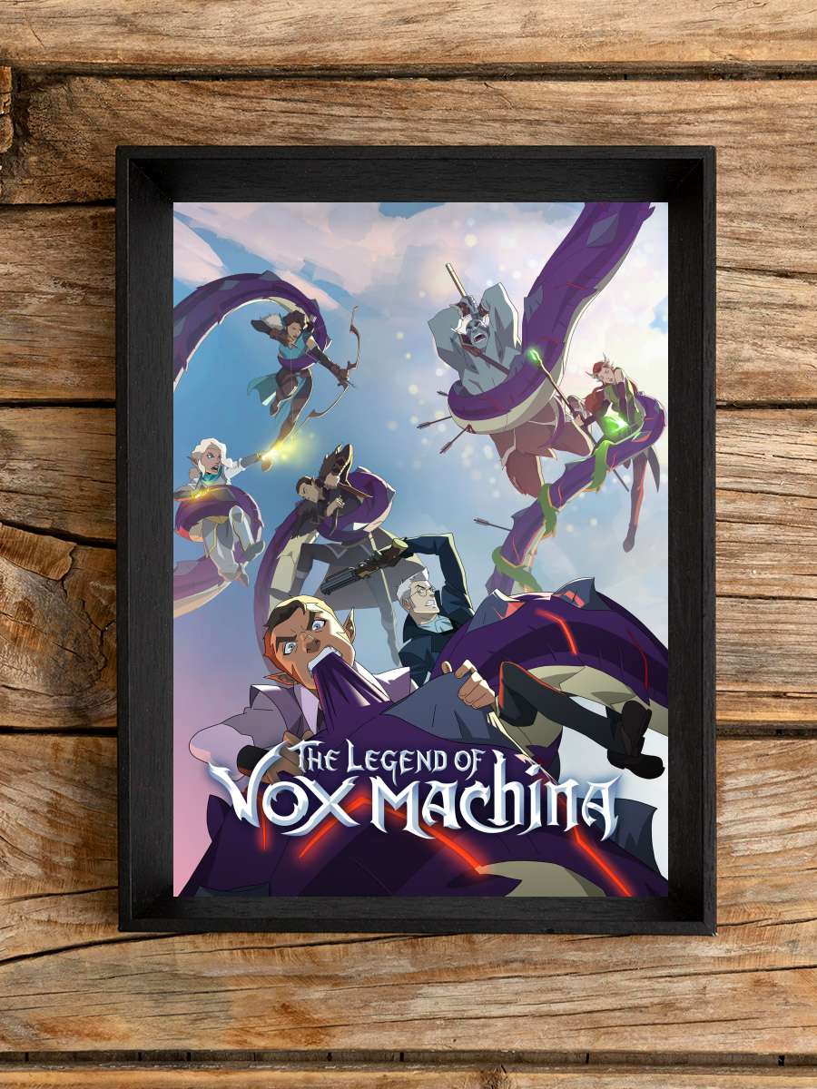 Vox Machina Efsanesi - The Legend of Vox Machina Dizi Tablo Siyah Çerçeveli Dizi Poster Duvar Tablo