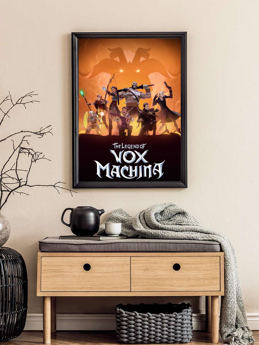 Vox Machina Efsanesi - The Legend of Vox Machina Dizi Tablo Siyah Çerçeveli Dizi Poster Duvar Tablo