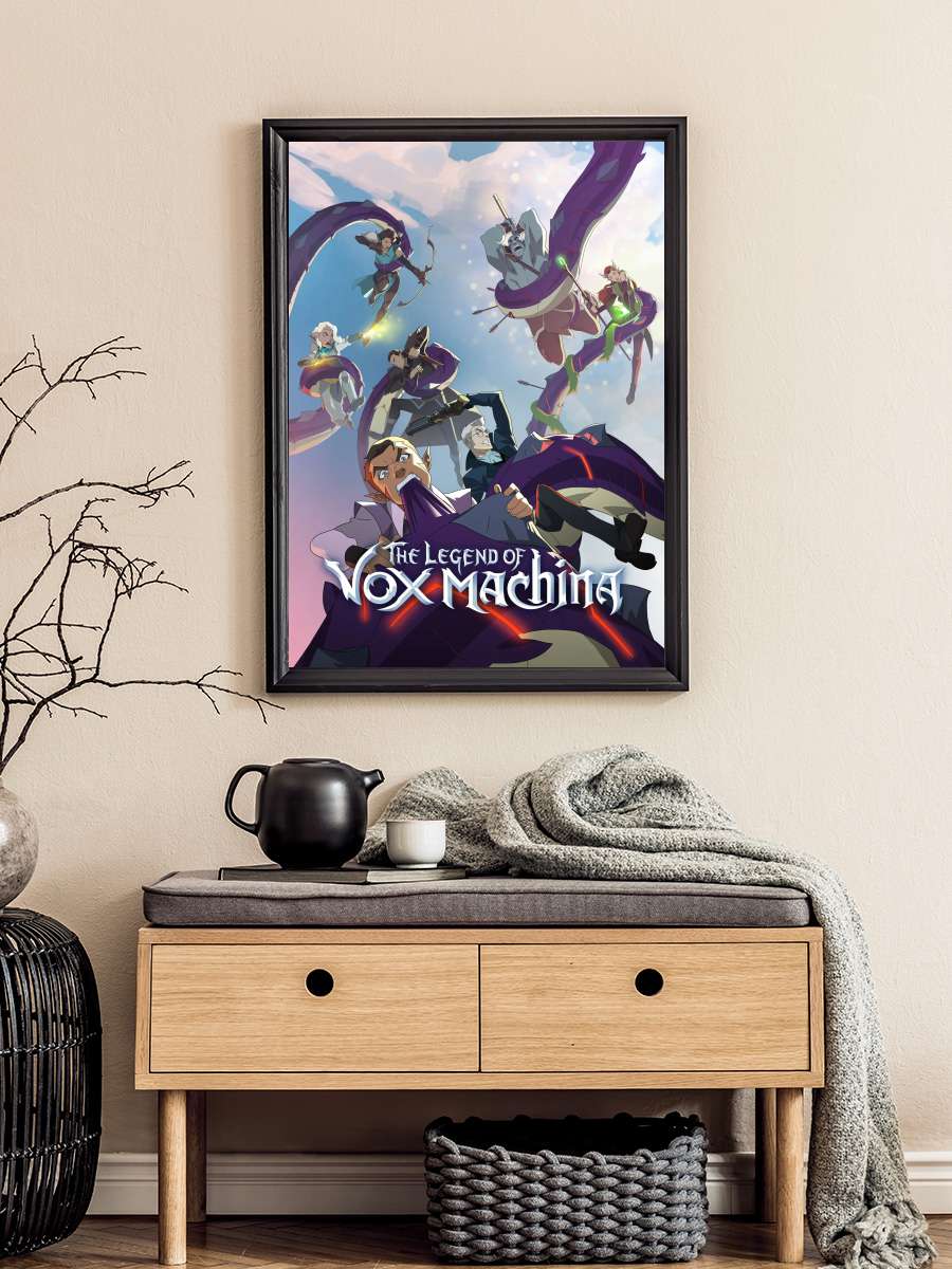 Vox Machina Efsanesi - The Legend of Vox Machina Dizi Tablo Siyah Çerçeveli Dizi Poster Duvar Tablo