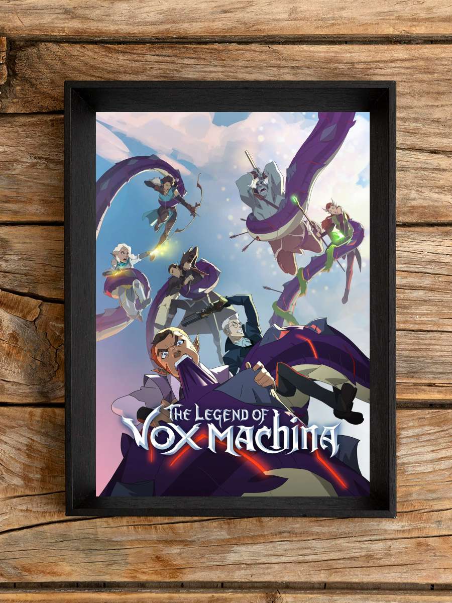 Vox Machina Efsanesi - The Legend of Vox Machina Dizi Tablo Siyah Çerçeveli Dizi Poster Duvar Tablo