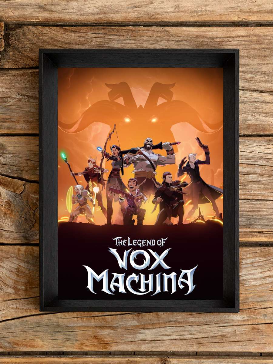 Vox Machina Efsanesi - The Legend of Vox Machina Dizi Tablo Siyah Çerçeveli Dizi Poster Duvar Tablo