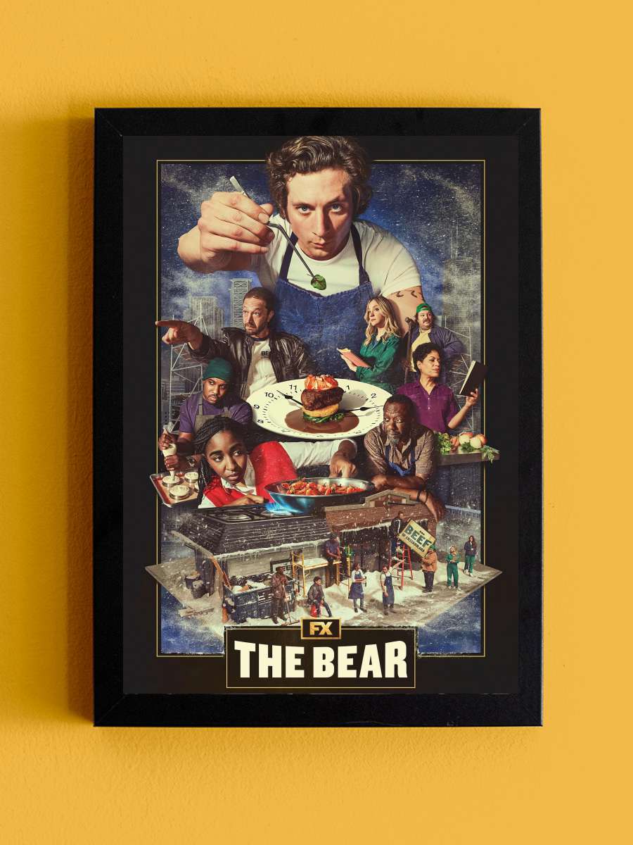 The Bear Dizi Tablo Siyah Çerçeveli Dizi Poster Duvar Tablo