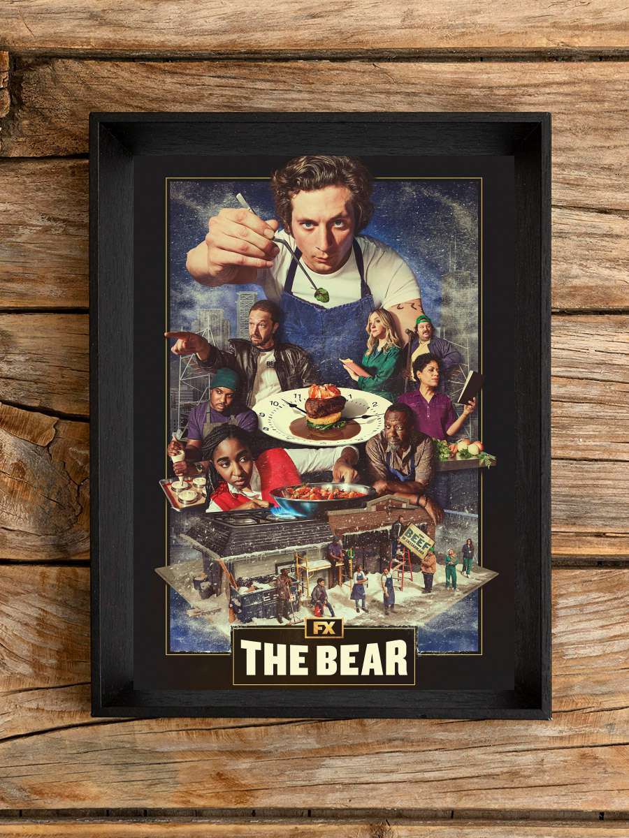 The Bear Dizi Tablo Siyah Çerçeveli Dizi Poster Duvar Tablo