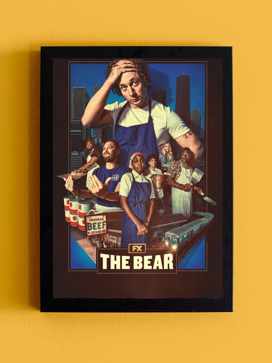 The Bear Dizi Tablo Siyah Çerçeveli Dizi Poster Duvar Tablo