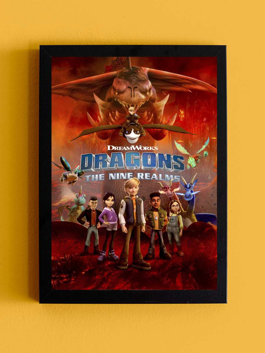 Dragons: The Nine Realms Dizi Tablo Siyah Çerçeveli Dizi Poster Duvar Tablo