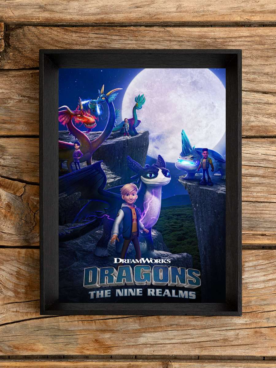 Dragons: The Nine Realms Dizi Tablo Siyah Çerçeveli Dizi Poster Duvar Tablo