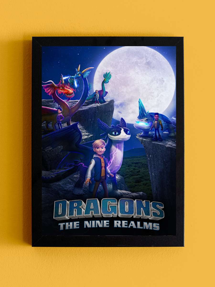 Dragons: The Nine Realms Dizi Tablo Siyah Çerçeveli Dizi Poster Duvar Tablo