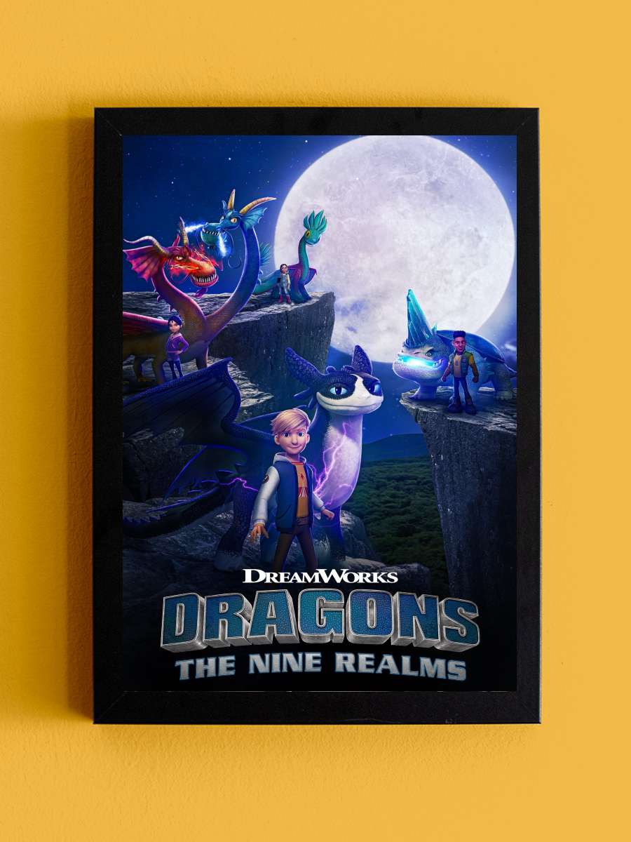 Dragons: The Nine Realms Dizi Tablo Siyah Çerçeveli Dizi Poster Duvar Tablo