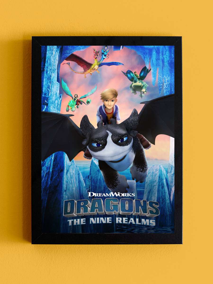 Dragons: The Nine Realms Dizi Tablo Siyah Çerçeveli Dizi Poster Duvar Tablo