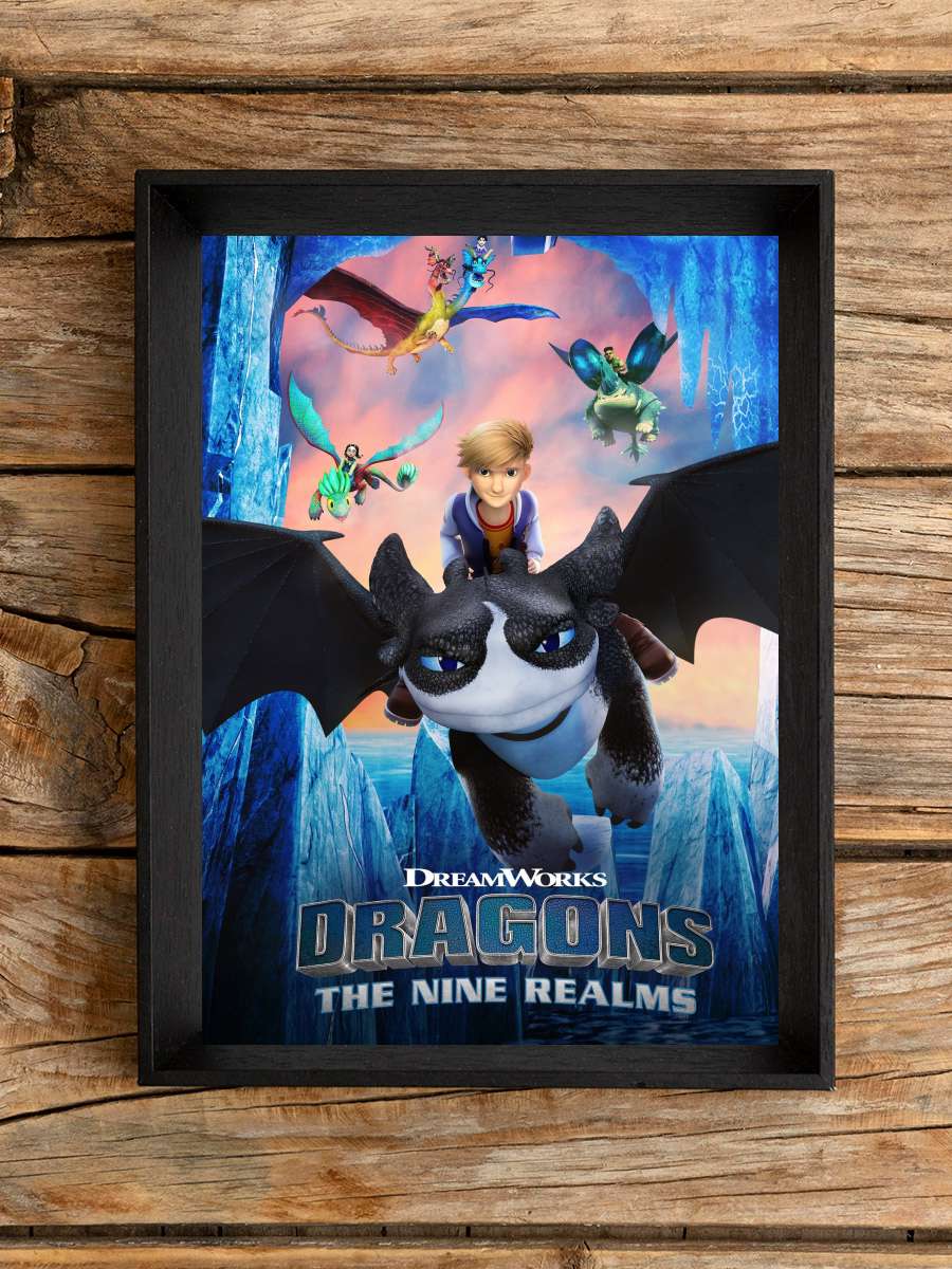 Dragons: The Nine Realms Dizi Tablo Siyah Çerçeveli Dizi Poster Duvar Tablo