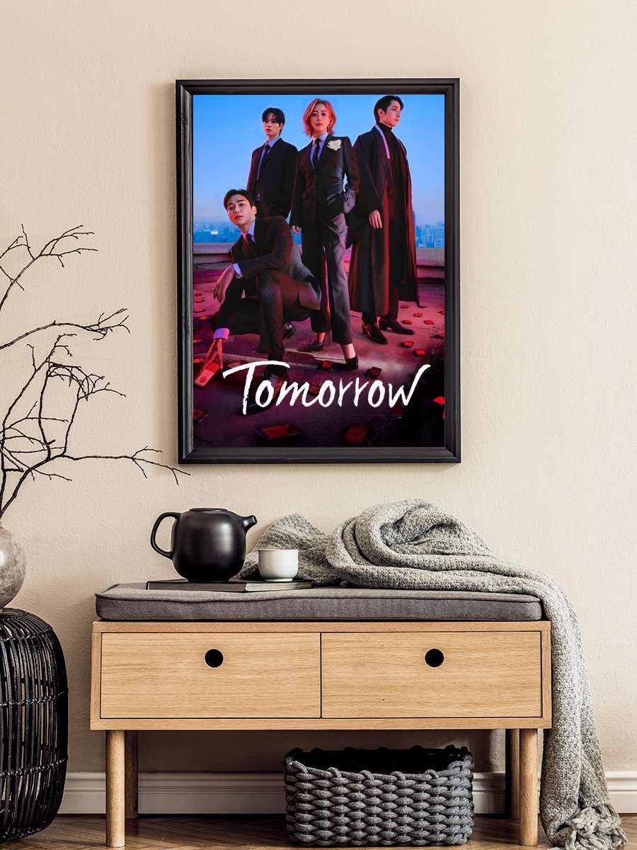 Tomorrow - 내일 Dizi Tablo Siyah Çerçeveli Dizi Poster Duvar Tablo