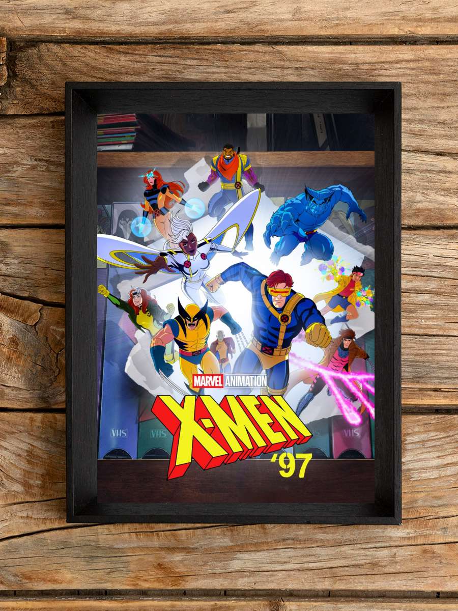 X-Men '97 Dizi Tablo Siyah Çerçeveli Dizi Poster Duvar Tablo