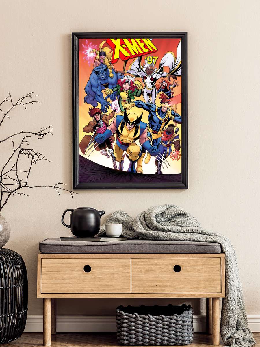 X-Men '97 Dizi Tablo Siyah Çerçeveli Dizi Poster Duvar Tablo