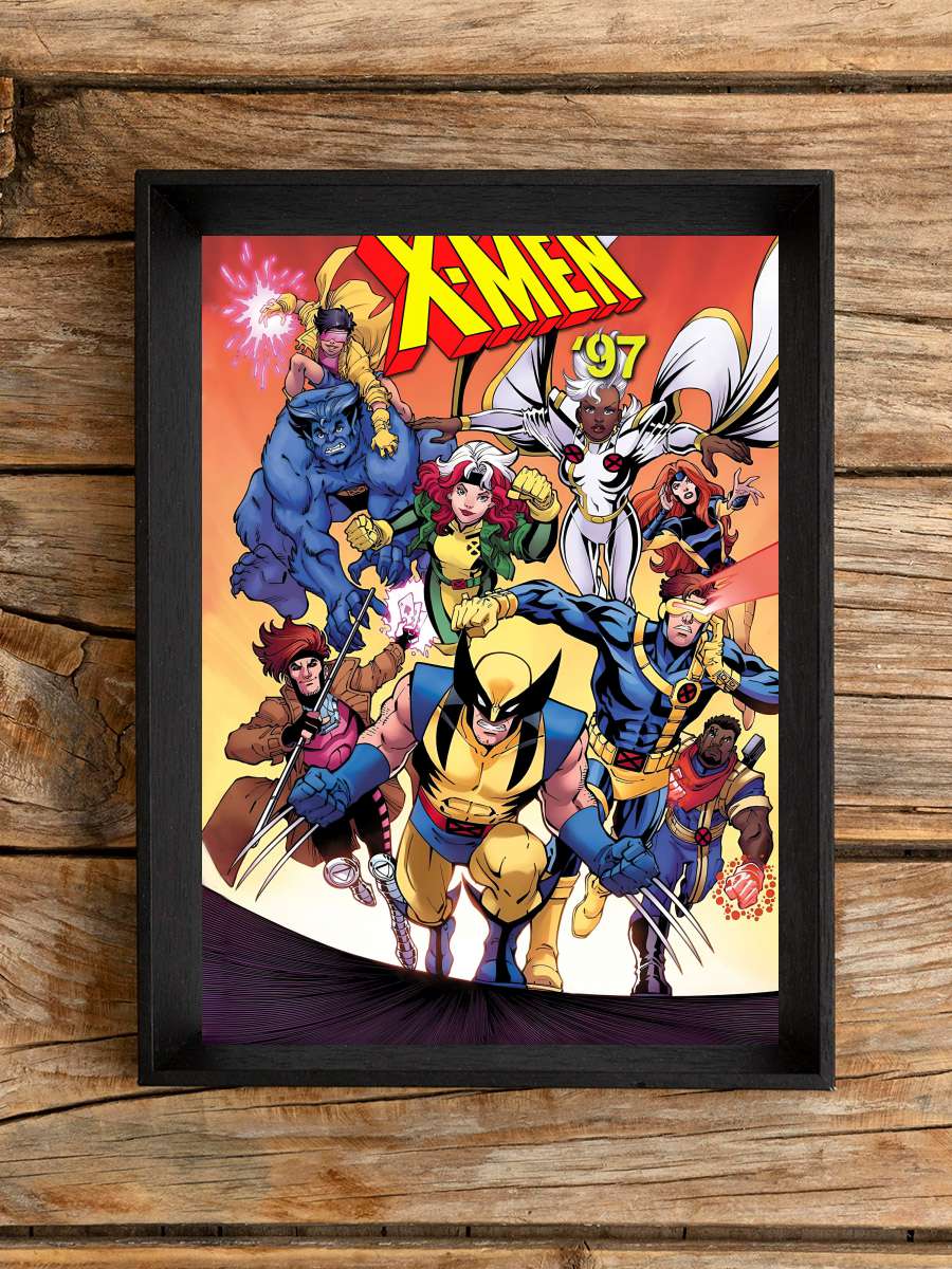 X-Men '97 Dizi Tablo Siyah Çerçeveli Dizi Poster Duvar Tablo