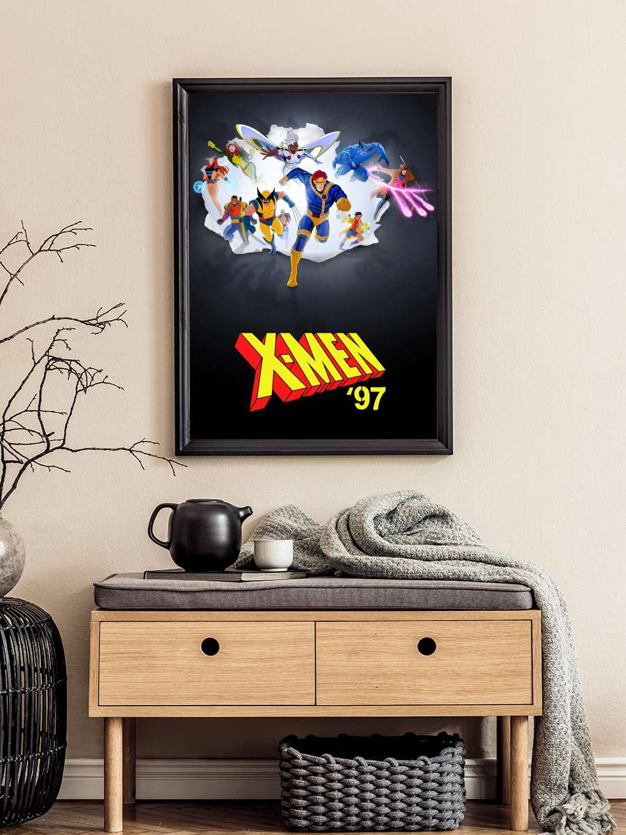 X-Men '97 Dizi Tablo Siyah Çerçeveli Dizi Poster Duvar Tablo