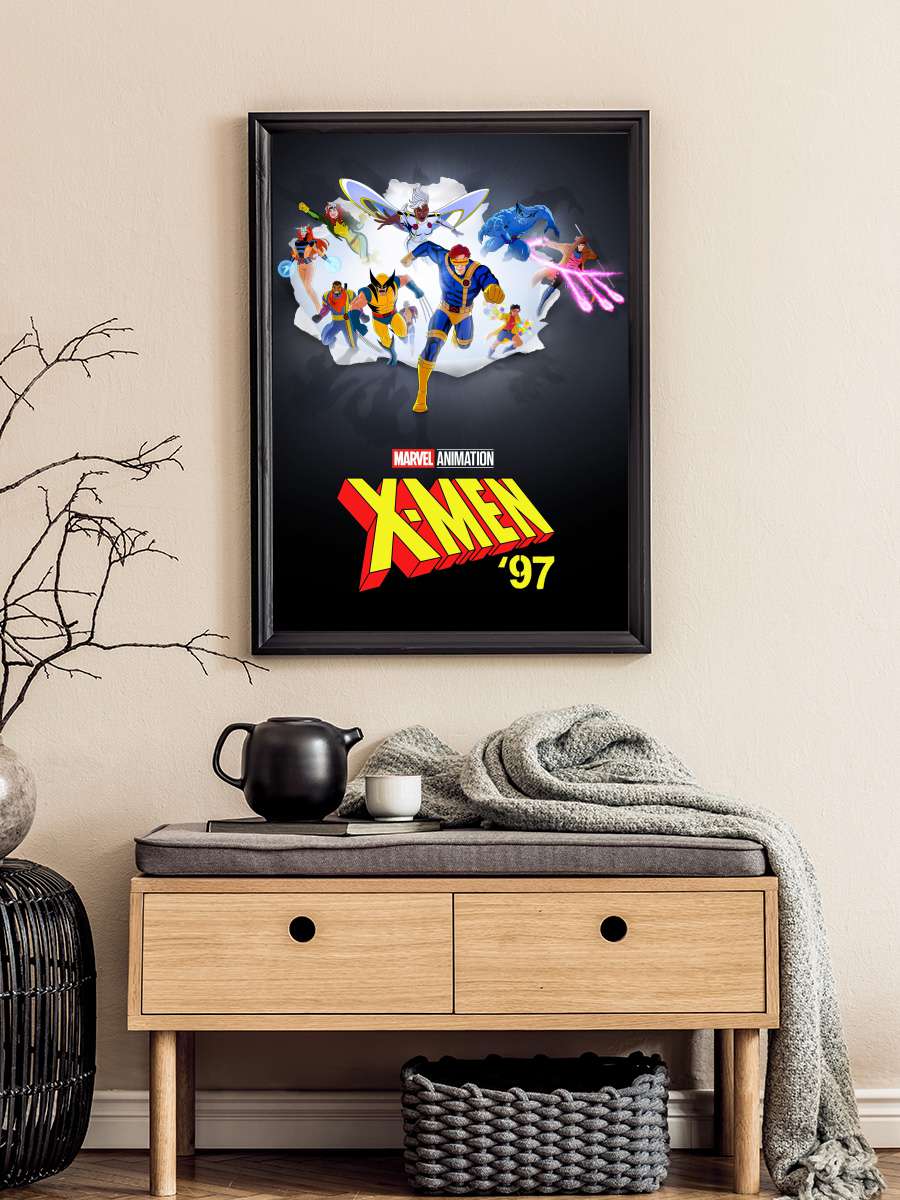 X-Men '97 Dizi Tablo Siyah Çerçeveli Dizi Poster Duvar Tablo