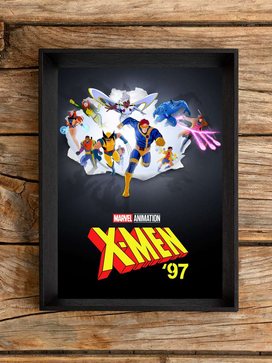 X-Men '97 Dizi Tablo Siyah Çerçeveli Dizi Poster Duvar Tablo