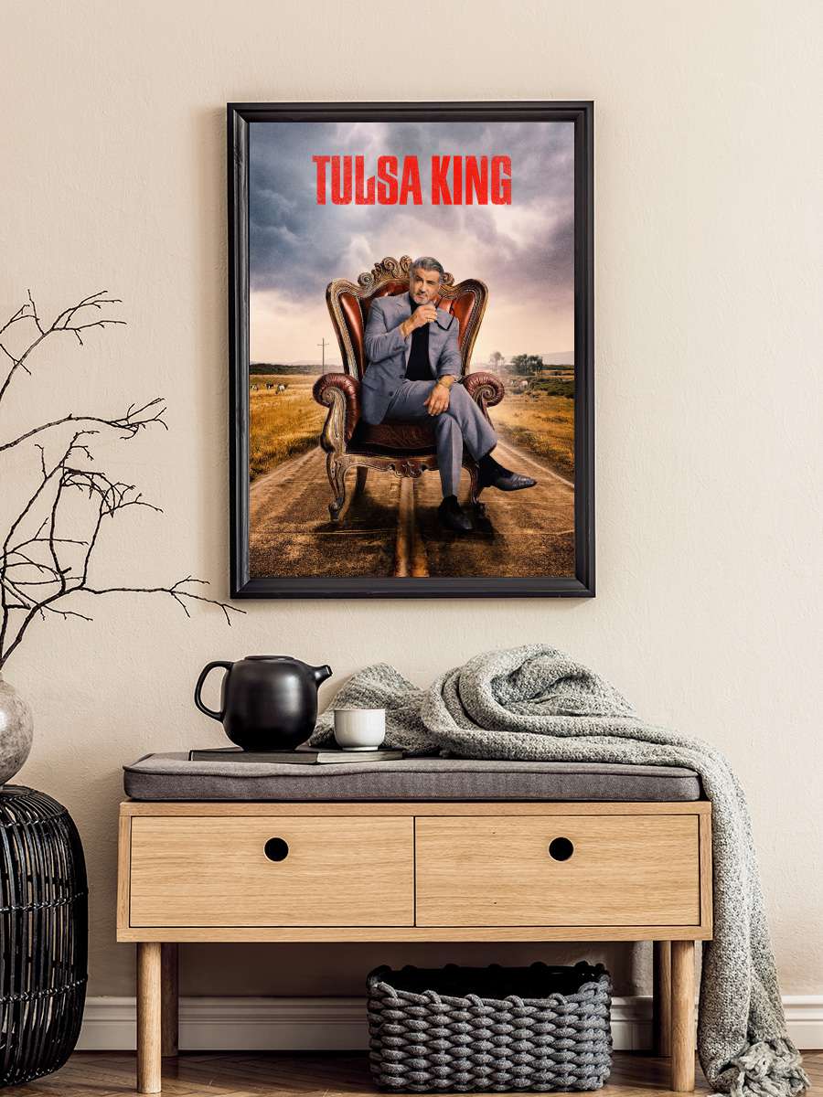 Tulsa King Dizi Tablo Siyah Çerçeveli Dizi Poster Duvar Tablo