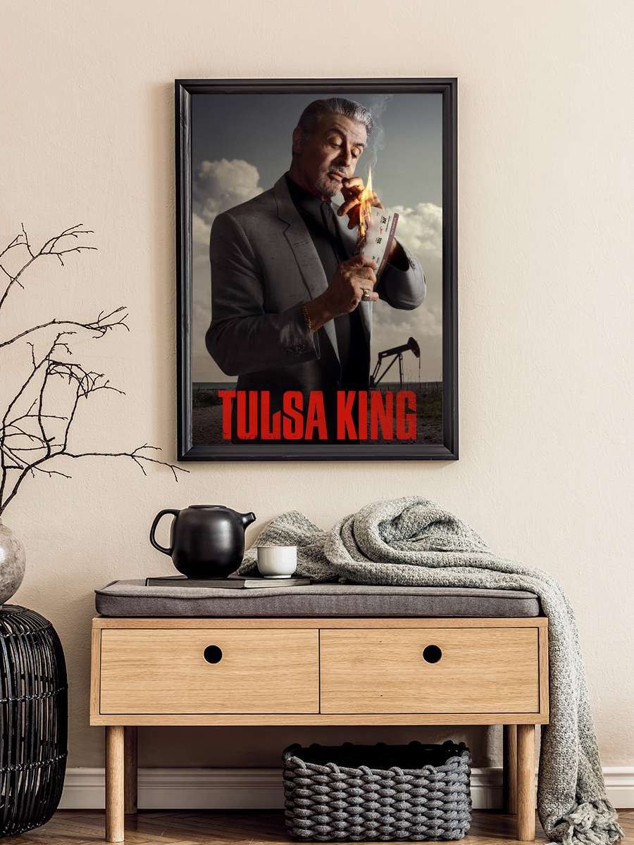 Tulsa King Dizi Tablo Siyah Çerçeveli Dizi Poster Duvar Tablo