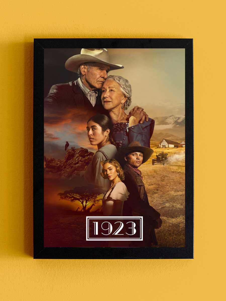 1923 Dizi Tablo Siyah Çerçeveli Dizi Poster Duvar Tablo