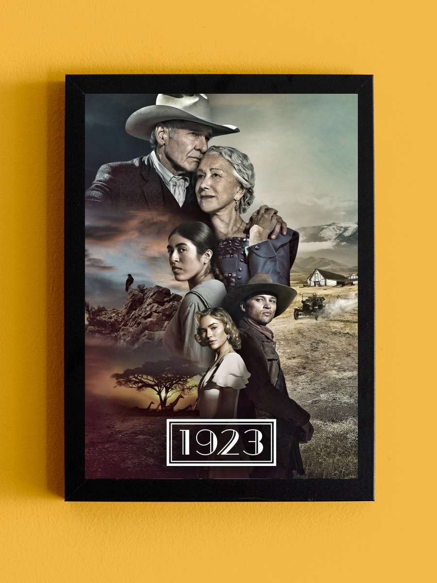 1923 Dizi Tablo Siyah Çerçeveli Dizi Poster Duvar Tablo