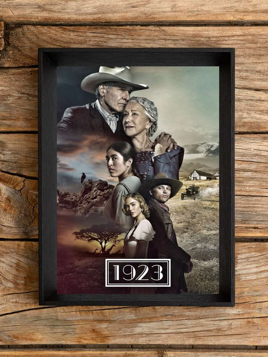 1923 Dizi Tablo Siyah Çerçeveli Dizi Poster Duvar Tablo