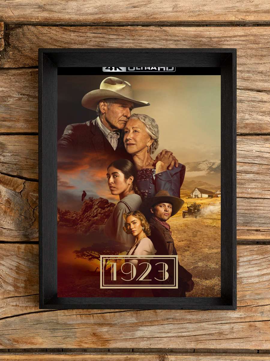 1923 Dizi Tablo Siyah Çerçeveli Dizi Poster Duvar Tablo