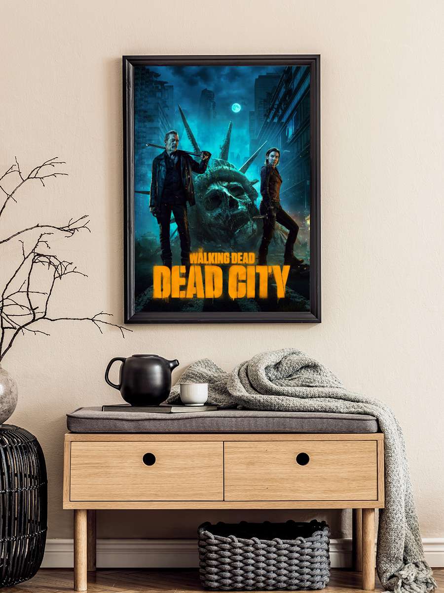 The Walking Dead: Dead City Dizi Tablo Siyah Çerçeveli Dizi Poster Duvar Tablo