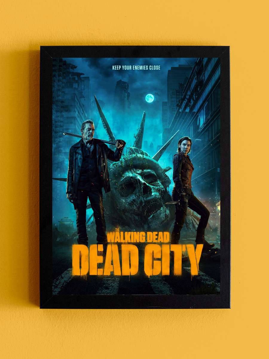 The Walking Dead: Dead City Dizi Tablo Siyah Çerçeveli Dizi Poster Duvar Tablo