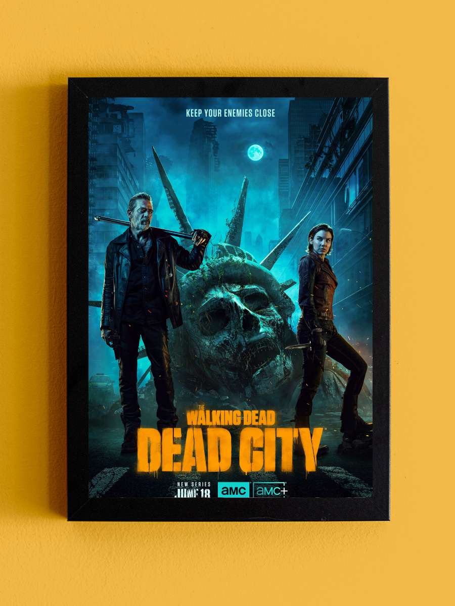 The Walking Dead: Dead City Dizi Tablo Siyah Çerçeveli Dizi Poster Duvar Tablo