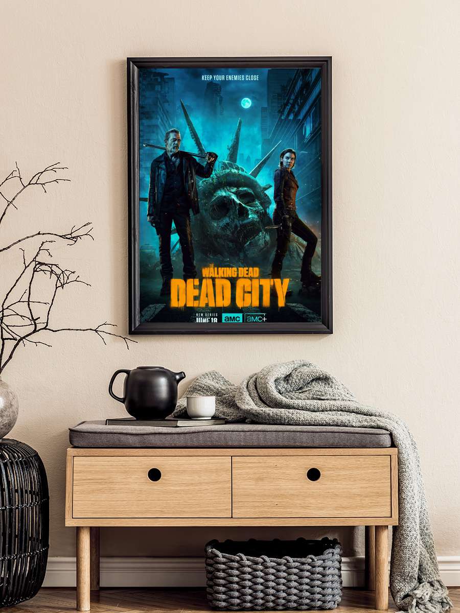 The Walking Dead: Dead City Dizi Tablo Siyah Çerçeveli Dizi Poster Duvar Tablo